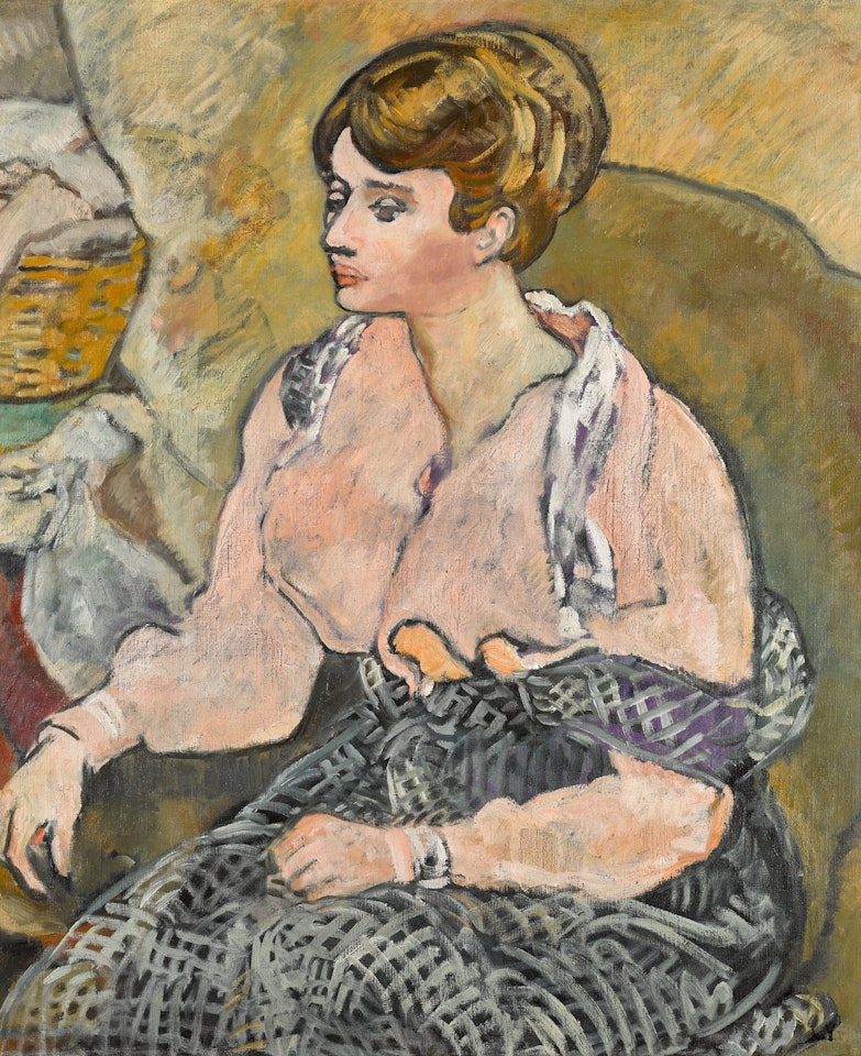 Jeune femme au chemisier rose by Louis Valtat