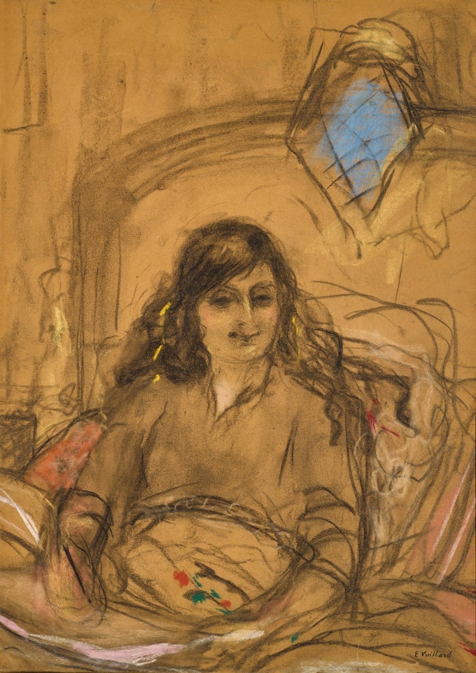 Etude pour Le portrait de la Comtesse Anna de Noailles by Édouard Vuillard