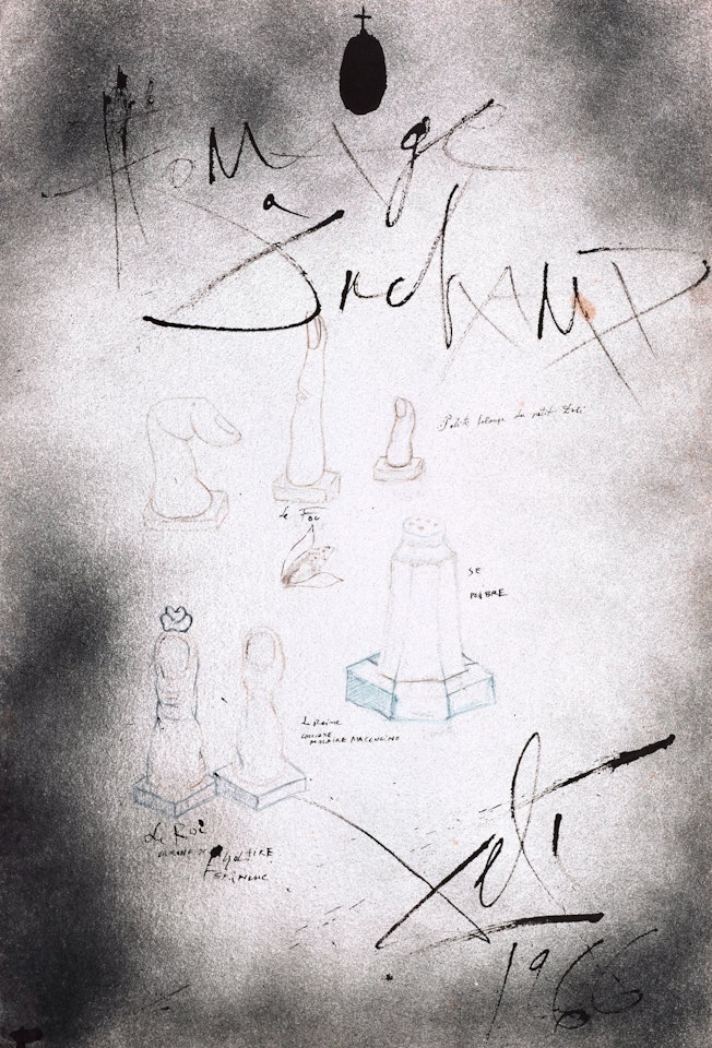 Homage à Duchamp by Salvador Dali