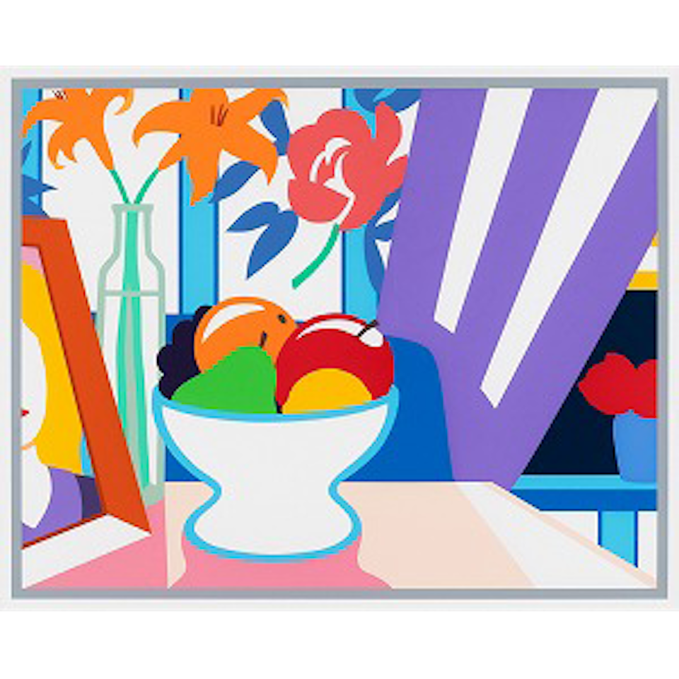 Still Life with Lilies and Mixed Fruit by Tom Wesselmann