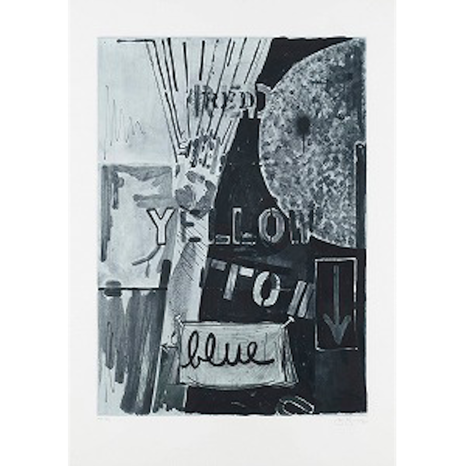 UNTITLED (BLUE) (ULAE 226) by Jasper Johns