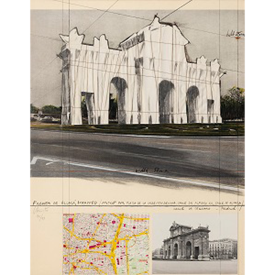 Puerta de Alcalá, Wrapped, Project for Madrid (Schellmann 107) by Christo