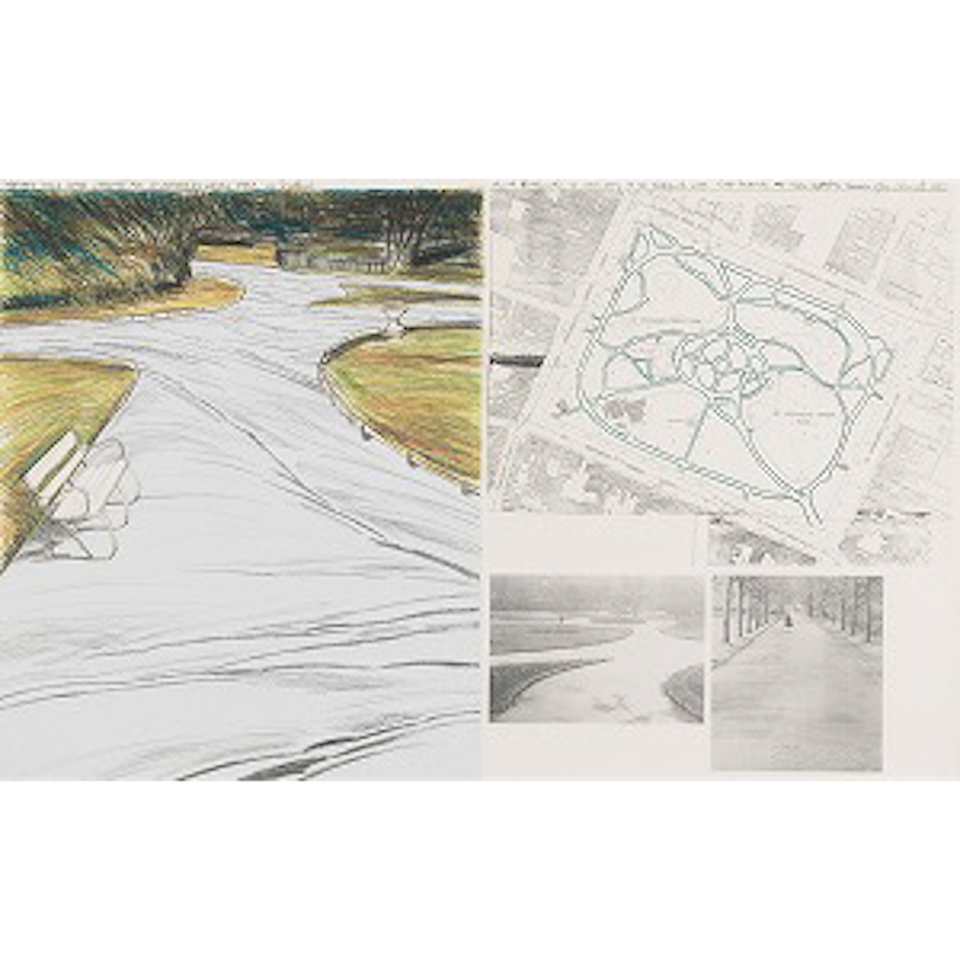 Wrapped Walk Ways, Project for St. Stephen's Green Park, Dublin (Schellmann 111) by Christo
