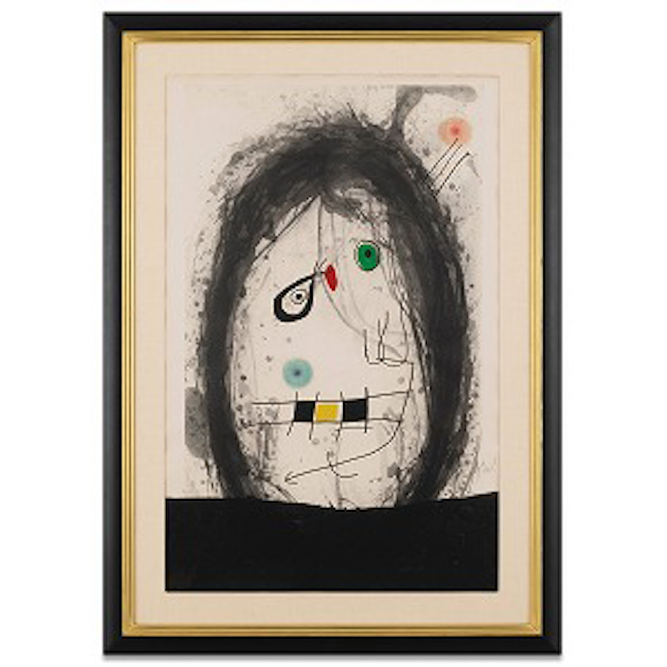 L'exilé Noir (Dupin 497) by Joan Miró