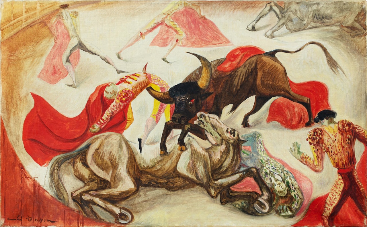 Le mauvais taureau by André Masson