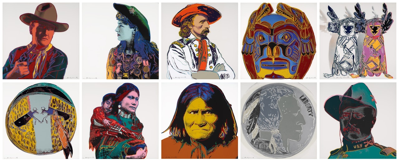 Cowboys and Indians by Andy Warhol