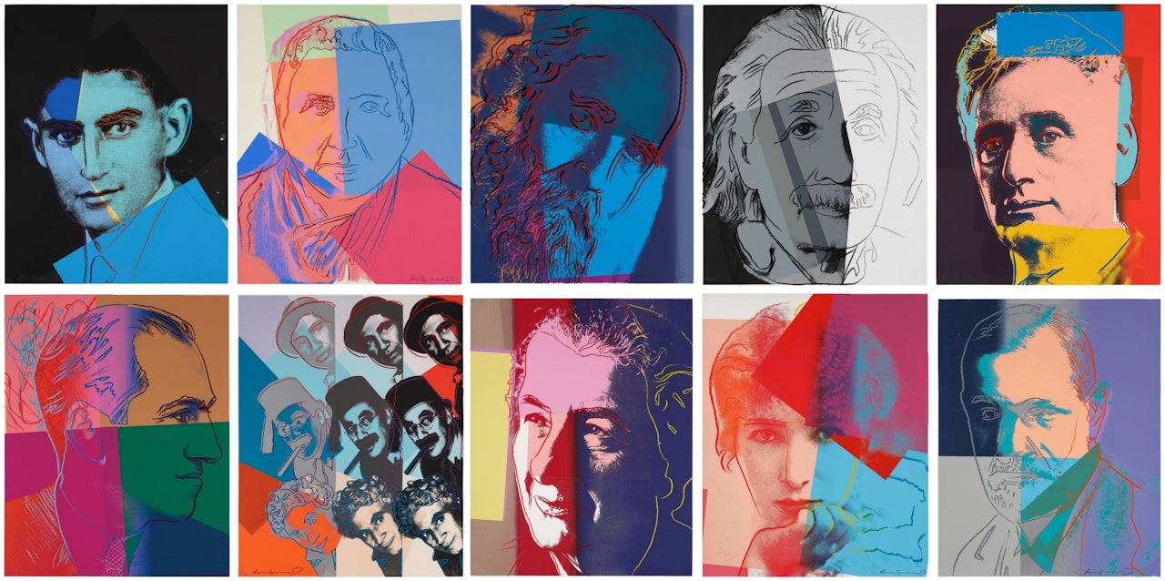 Ten Portraits of Jews of the Twentieth Century by Andy Warhol