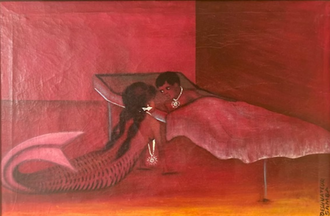 Untitled (Red Mami Wata) 48 by Chéri Samba