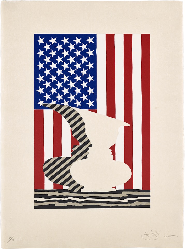 Untitled (Flag & Vase) by Jasper Johns