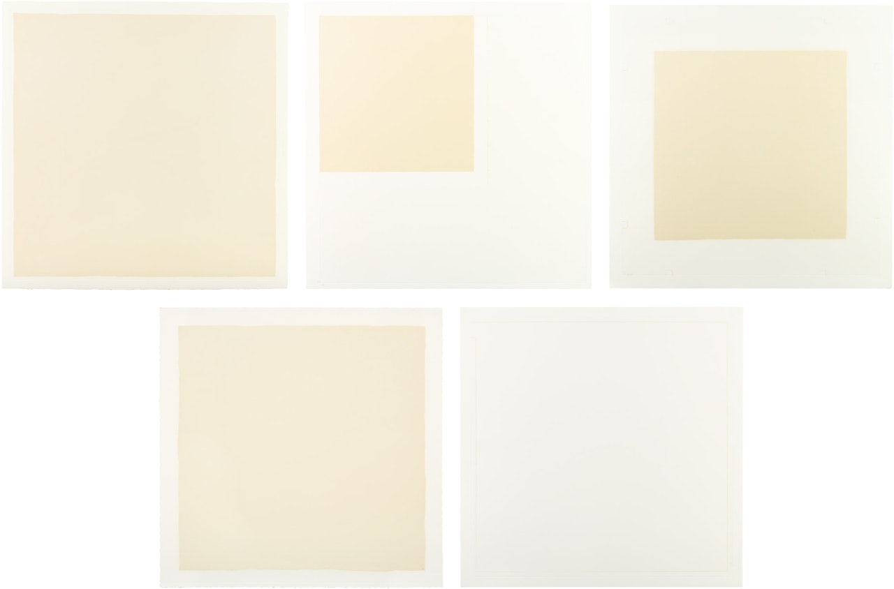 Four Aquatints and One Etching (S. RRG10/1-5) by Robert Ryman