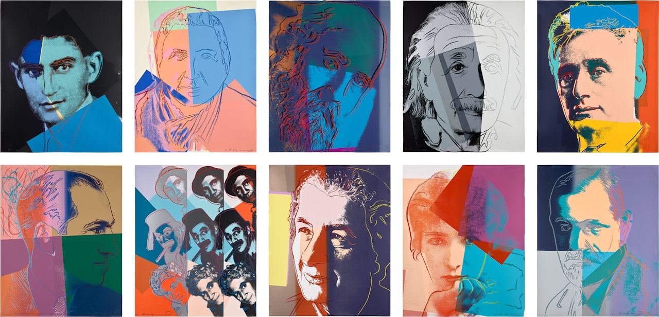 Ten Portraits Of Jews Of The Twentieth Century (F. & S. 226-235) by Andy Warhol