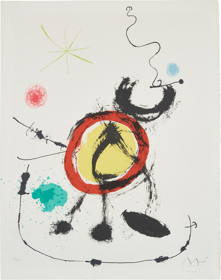 Oiseau migrateur (Migratory Bird): plate 3 (M. 653) by Joan Miró