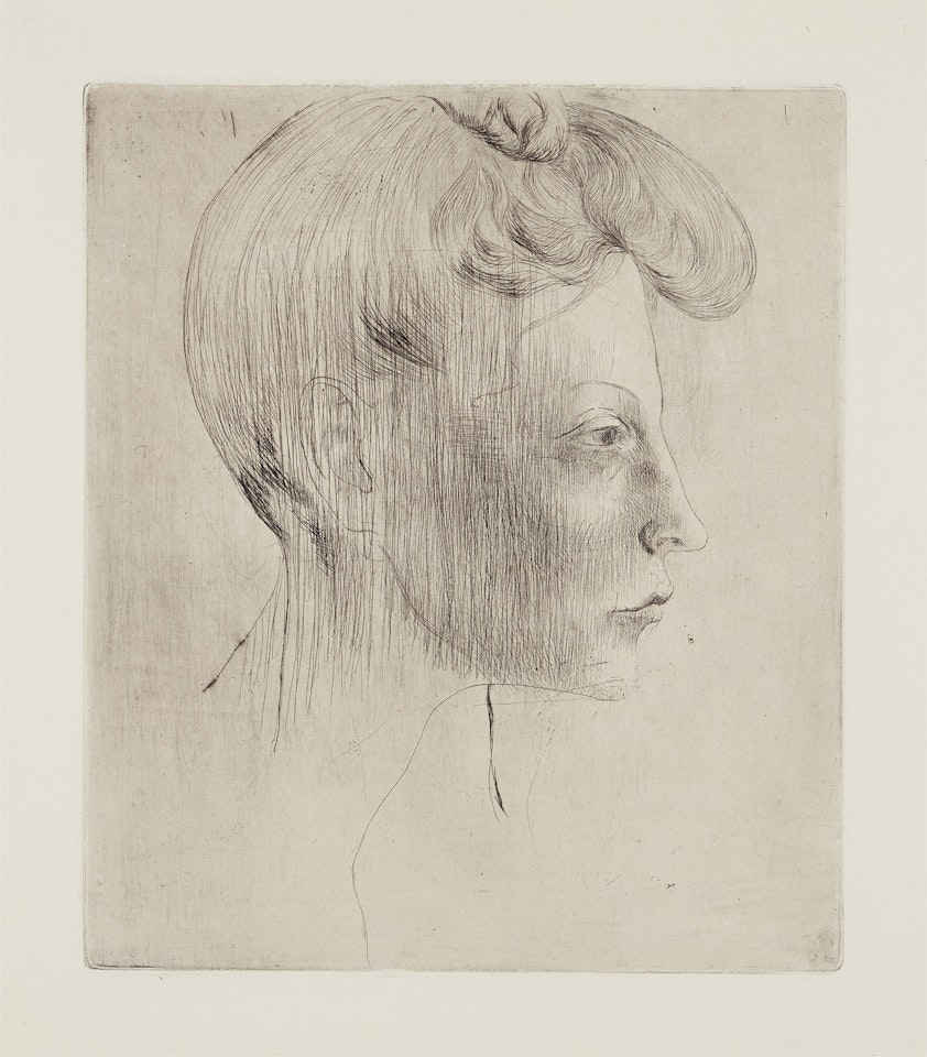 Tête de femme, de profil (Head of a Woman, in Profile), from La Suite des Saltimbanques (B. 6, Ba. 7) by Pablo Picasso