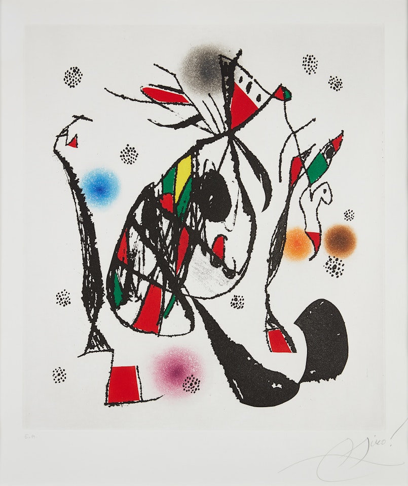 Escalade de la butte (A Climb up the Hill), Montmartre (D. 932) by Joan Miró