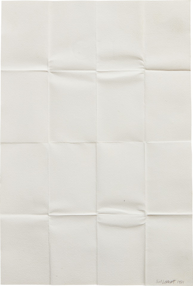 Fold Drawing by Sol LeWitt