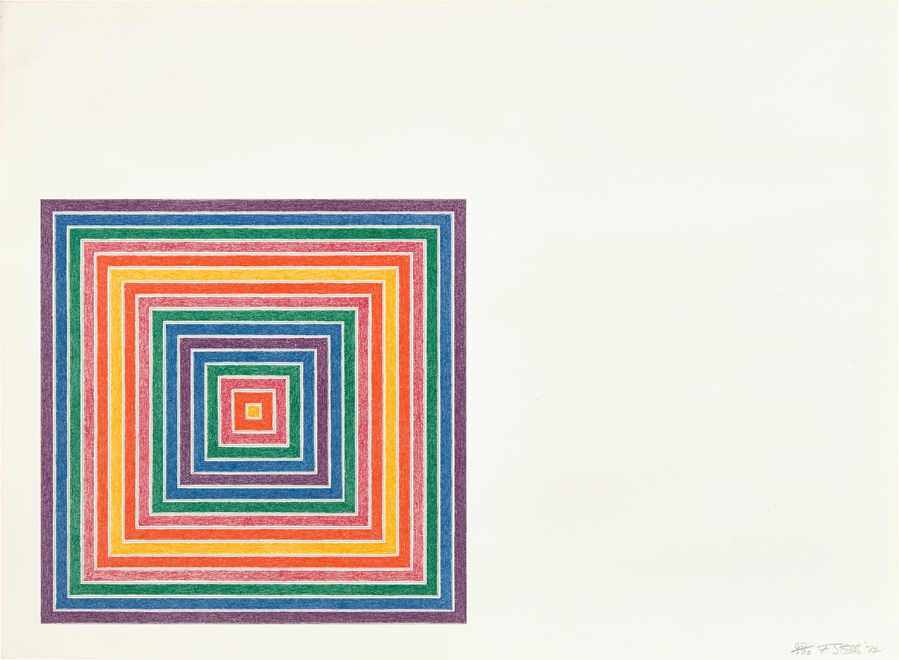 Honduras Lottery Co., from Multicolored Squares I (A. & K. 76) by Frank Stella