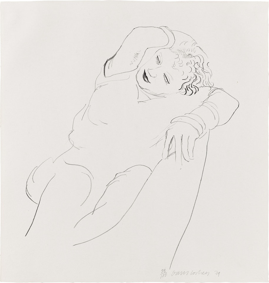 Celia Reclining (G. 838, M.C.A.T. 225) by David Hockney