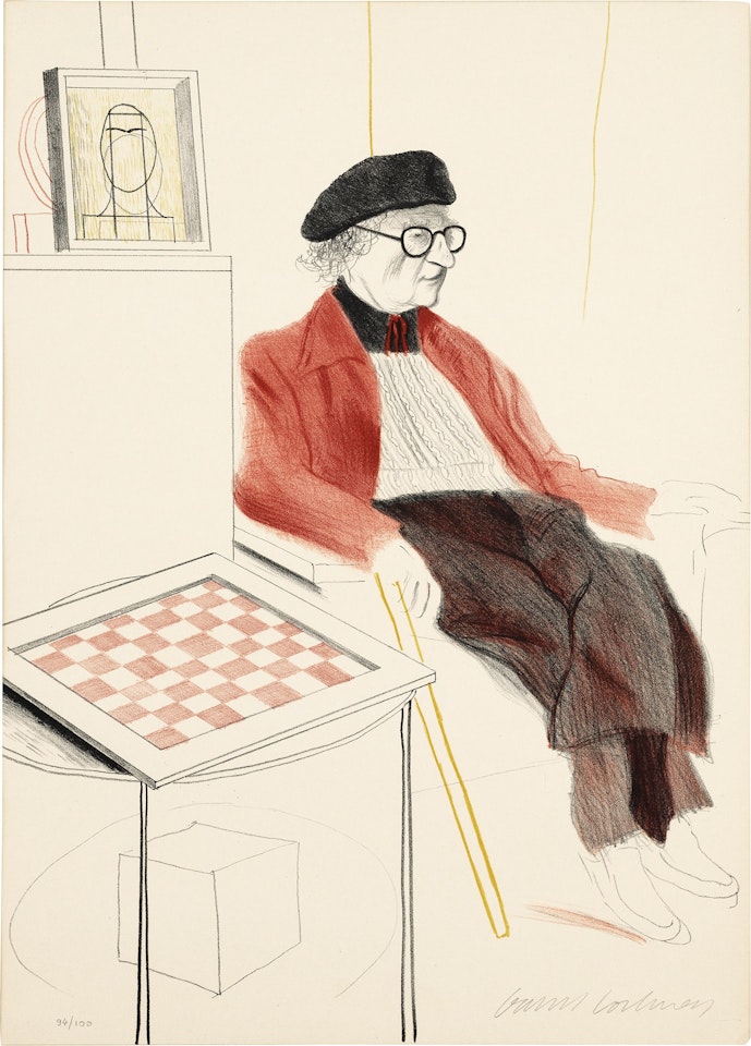 Man Ray, from Homage to Man Ray (S.A.C. 171) by David Hockney
