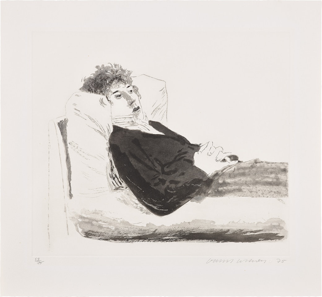 Reclining Figure (S.A.C. 174, M.C.A.T. 163) by David Hockney