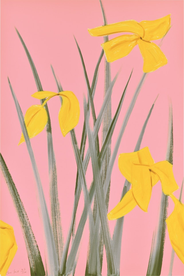 Yellow Flags 3 by Alex Katz