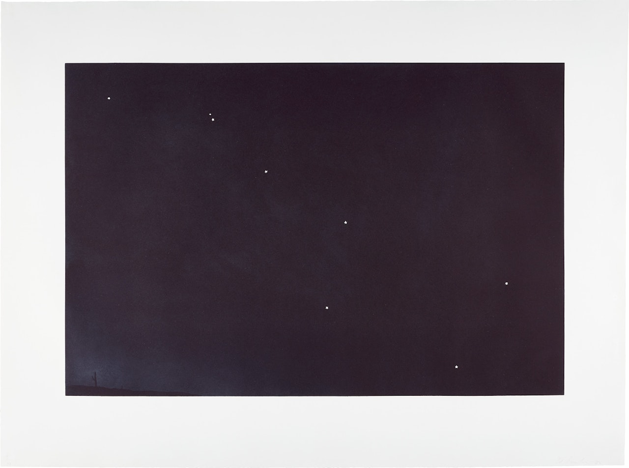 Big Dipper over Desert (E. 321) by Ed Ruscha