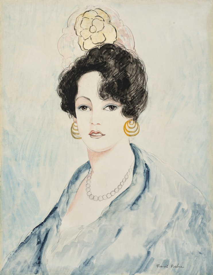 Boucles d'oreille noires by Francis Picabia