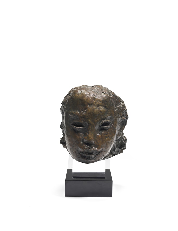 Jeune fille au grand front by Jean Fautrier