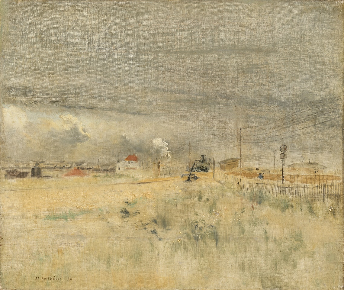 Locomotive en manœuvre by Jean Francois Raffaelli