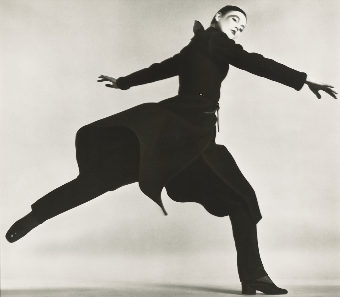 Ingrid Boulting, Coat by Dior, Paris studio, January 1970 by Richard Avedon