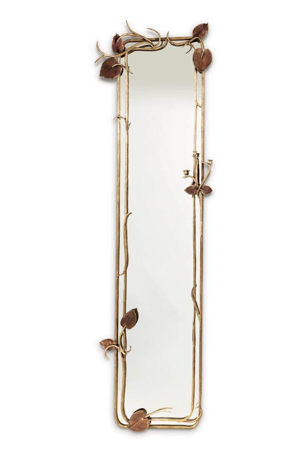 Miroir Hosta, pièce unique by Claude Lalanne