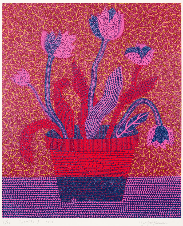 FLOWERS A by Yayoi Kusama