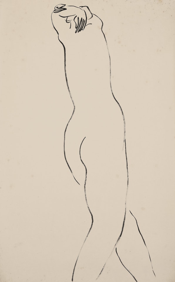 Woman with Stretching Body by Sanyu