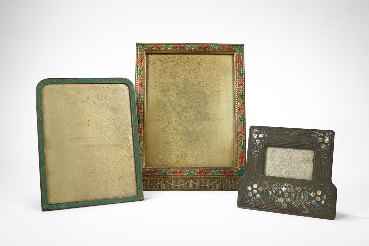 Group of Three Photograph Frames by Tiffany Studios