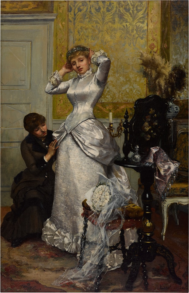 Dressing the Bride by Rudolf Ernst