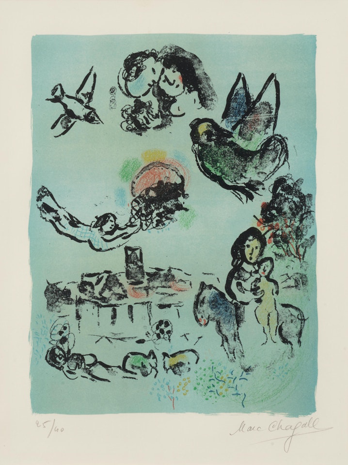 Nocturne à Vence by Marc Chagall
