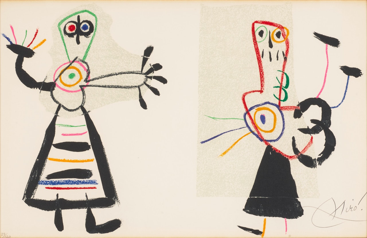 One Plate, from L'enfance d'Ubu by Joan Miró