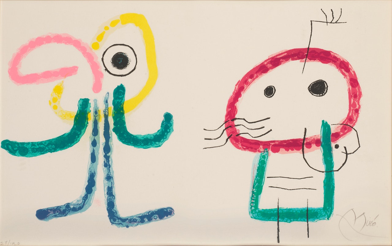 One Plate, from L'enfance d'Ubu by Joan Miró