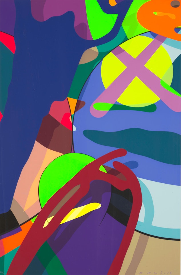 One plate, from Tension by Kaws