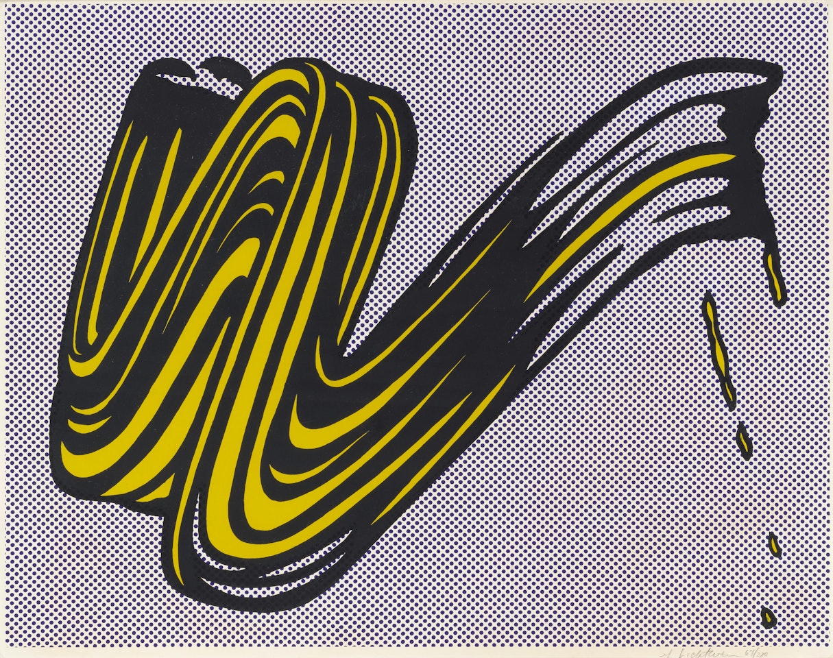 Brushstroke by Roy Lichtenstein