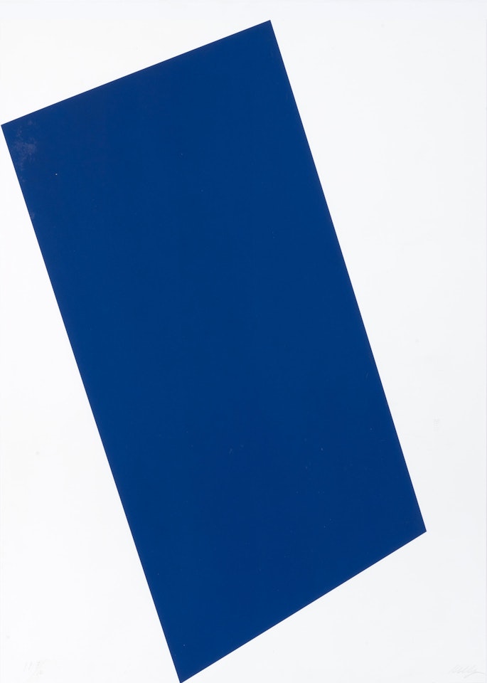 Blue (for Leo), from The Leo Castelli 90th Birthday portfolio by Ellsworth Kelly