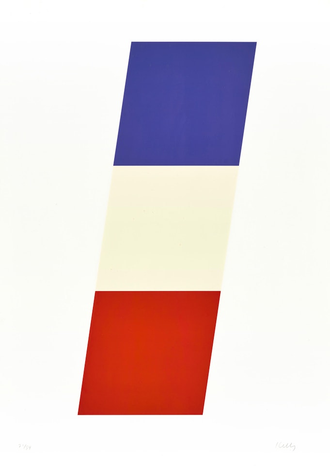 Blue/ White/Red by Ellsworth Kelly