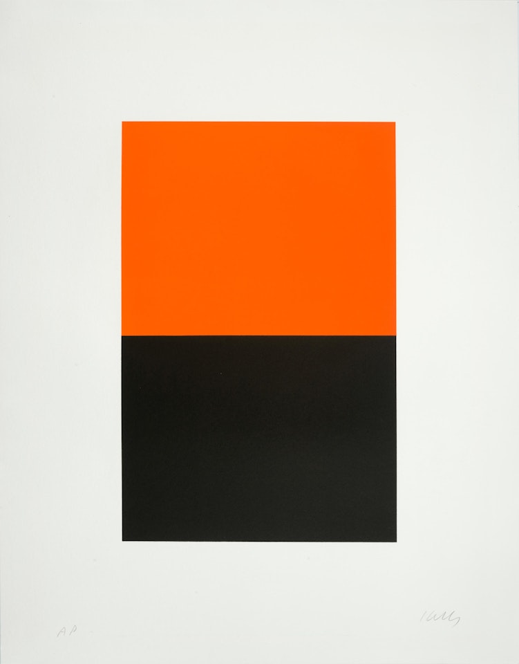 Orange and Black by Ellsworth Kelly
