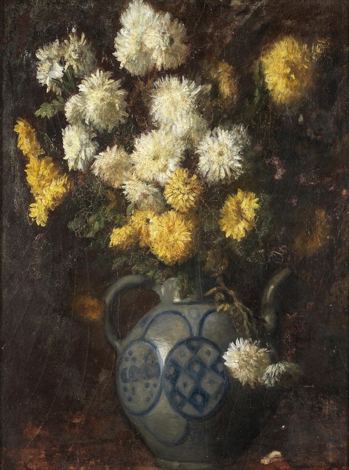 Still life with flowers by Germain-Fabius Brest