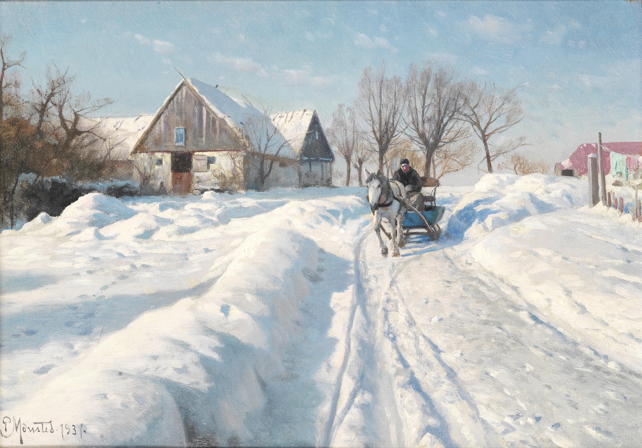 Vinterdag, Glostrup by Peder Mork Monsted