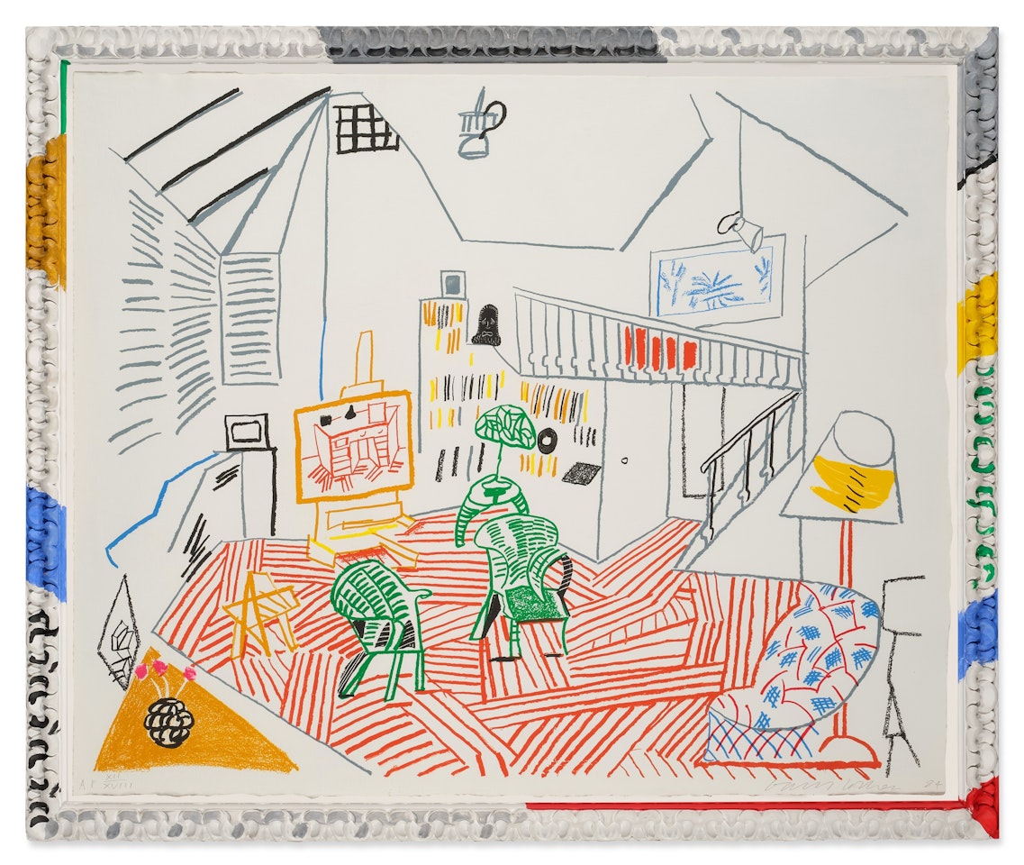 Pembroke Studio Interior, from Moving Focus by David Hockney