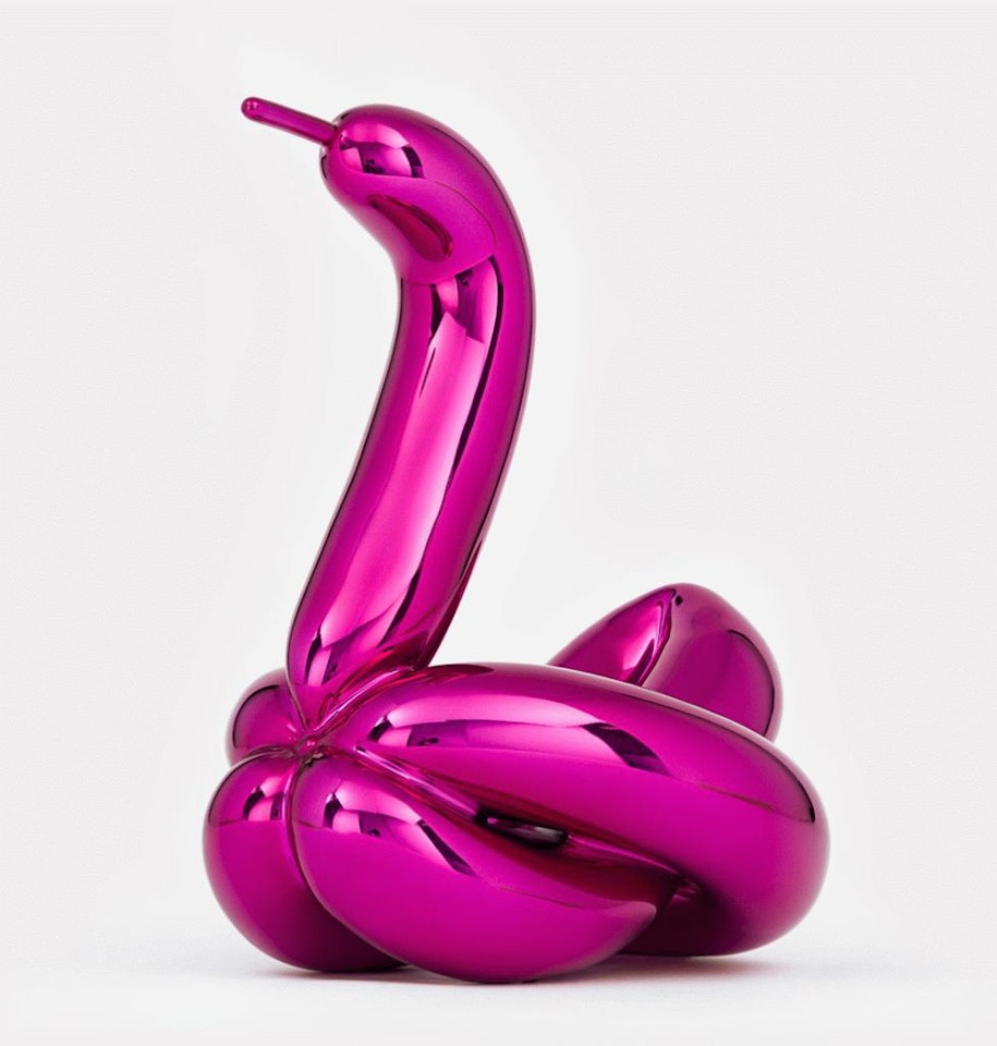 Balloon Swan (Magenta) by Jeff Koons
