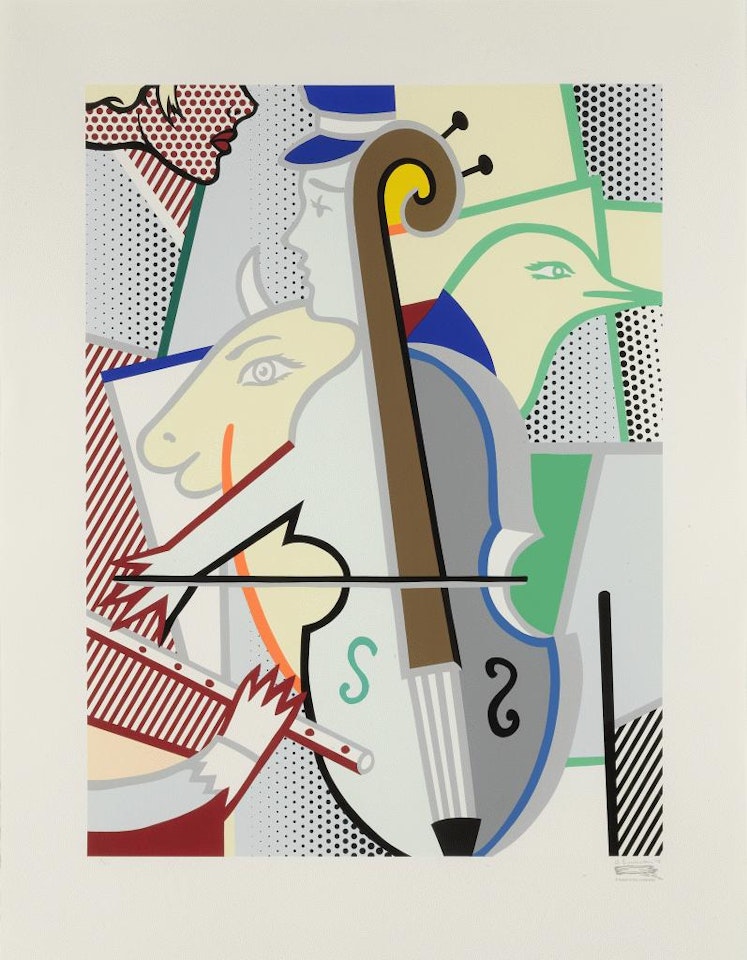 Cubist Cello by Roy Lichtenstein