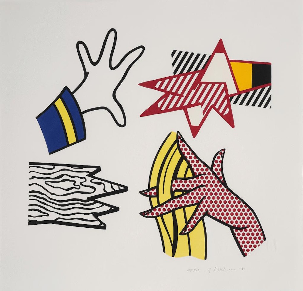 Study of Hands by Roy Lichtenstein