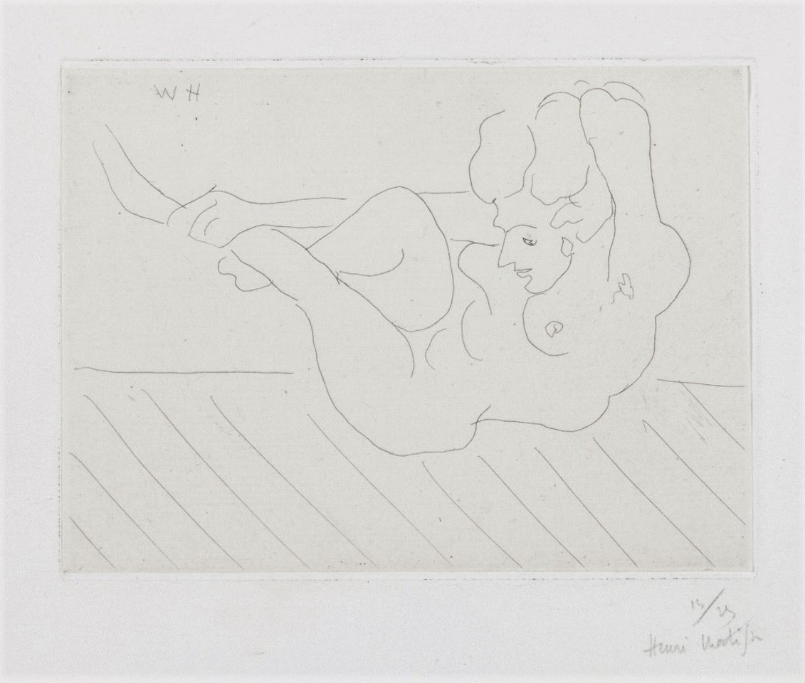 Nu renversé se tenant la cheville by Henri Matisse