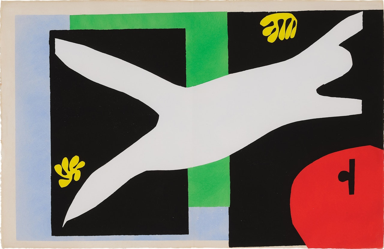 La Nageuse dans l'aquarium, from Jazz by Henri Matisse